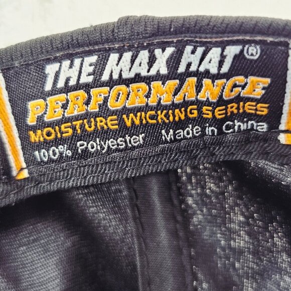 Shurhold Fishing Team Moisture Wicking Black Baseball Hat Cap Adjustable Strap - Picture 7 of 8